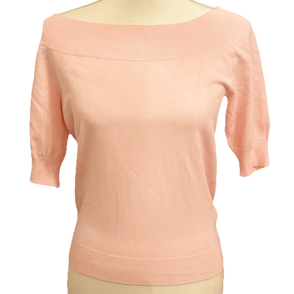 Banana Republic Baby Pink Off-the-Shoulder Top Shirt M